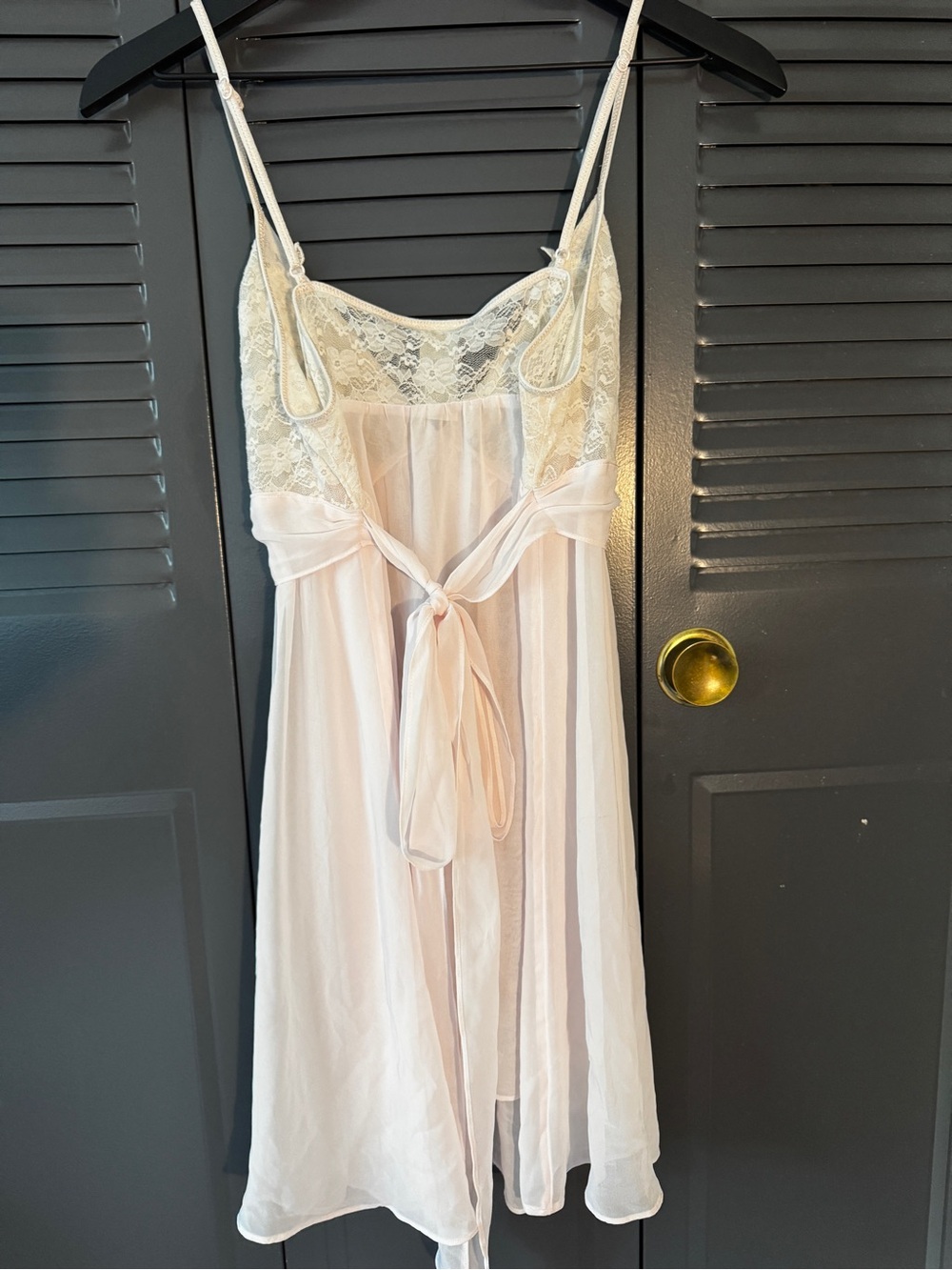 NWT Vintage In Bloom by Jonquil Lace, Sheer Chemise Slip Dress - Blush Pink - Picture 2 of 6